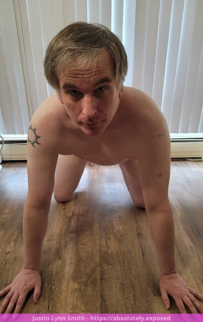 Absolutely Exposed Faggots naked on all fours.