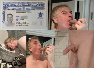 Exposed Faggot collage showing ID