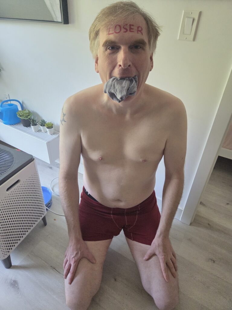Stuffing A Losers Mouth with Dirty Underwear